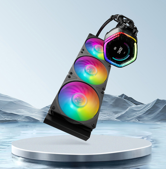 酷冷至尊推出新款 LCD 水冷散热器 – MasterLiquid 360 冰界 幻屏 